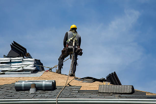 Professional Roofing technician working in Troutville, PA